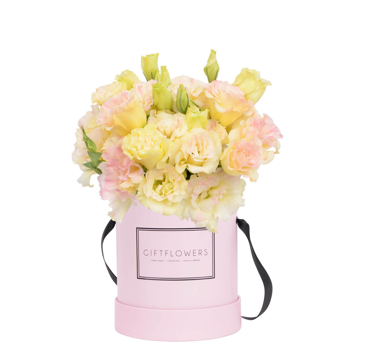 champagne_eustoma_pink_round_flower_box